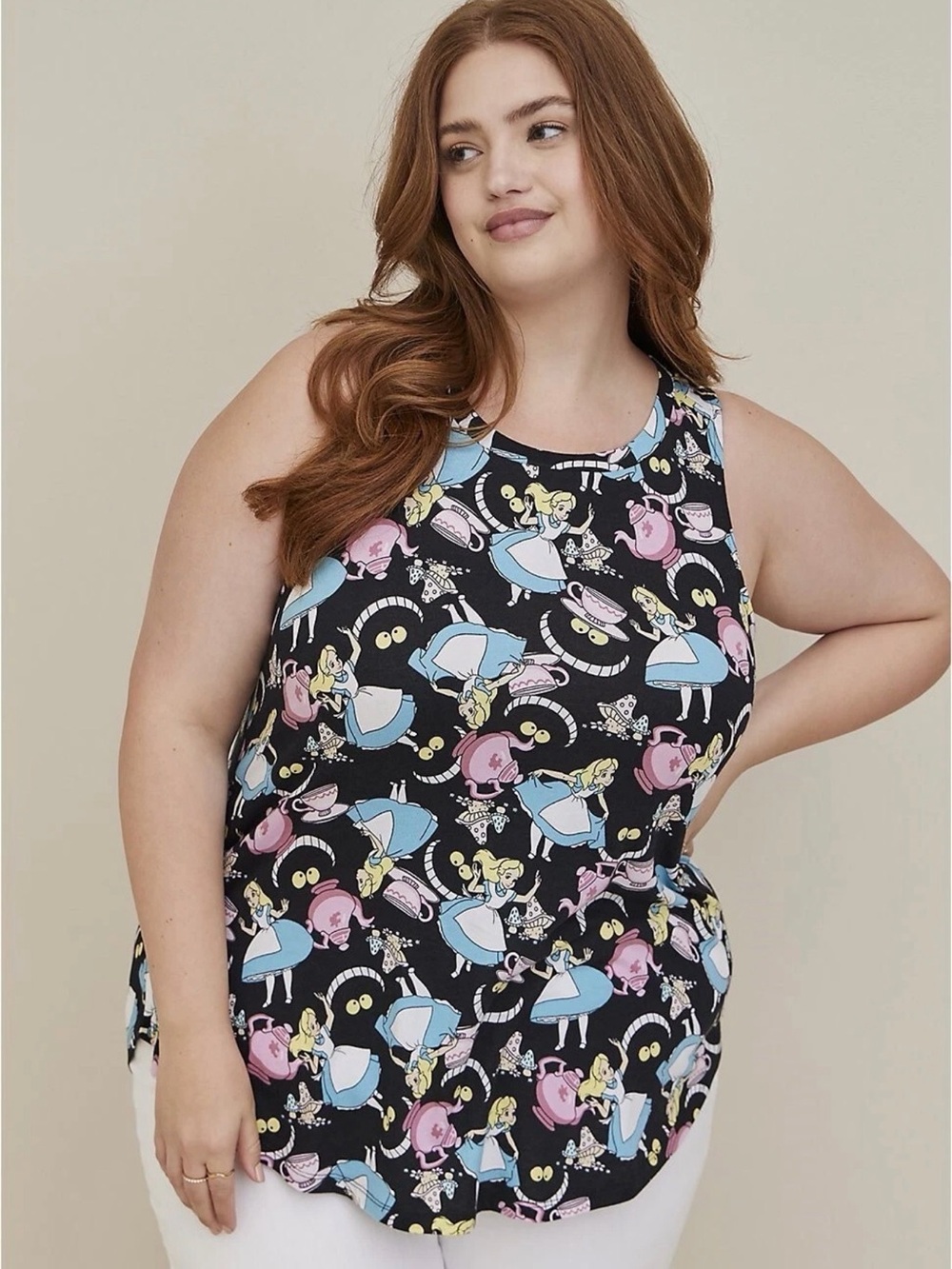 Torrid Disney Size 3 Alice In Wonderland Tank Top